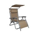 Snow Joe Bliss Hammocks Gravity Free Beach Chair w Pillow  Canopy GBC-026-TP